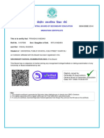 CBSE Migration Certificate for Pranshu Khemka