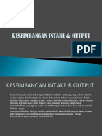 Keseimbangan Intake & Output