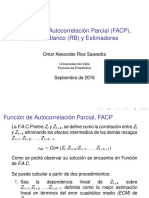 Funcion de Autocorrelacion Parcial FACP