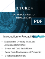 Lecture 4 - Introduction To Probability