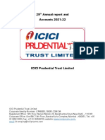 29th Annual Report and Annual Accounts For 2021 22 - Icici Pru Trust