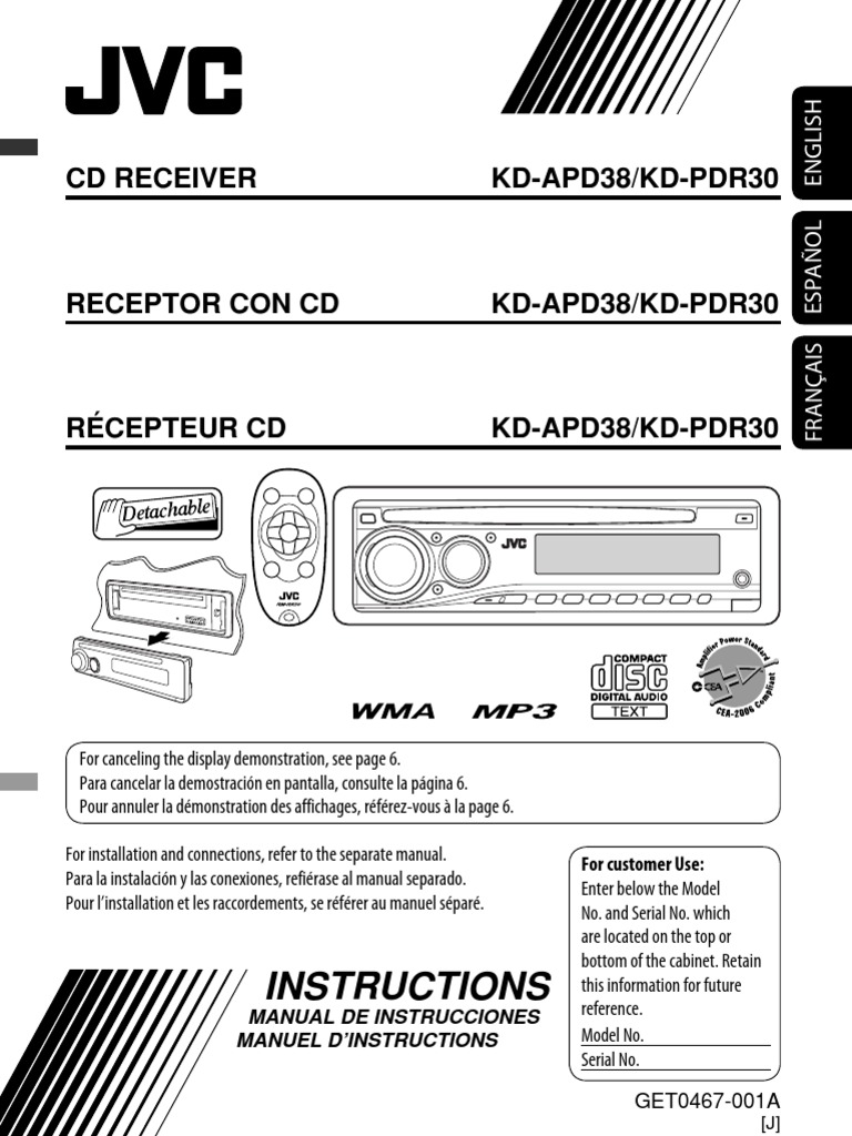 JVC Radio PDF I Pod Compact Disc