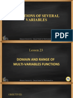 Determine Domain & Range of Multi-Variable Functions