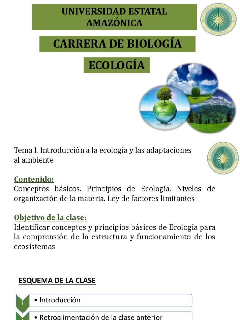 Introducción a la Ecología y Ecosistemas | PDF | Ecosistema | Ecología