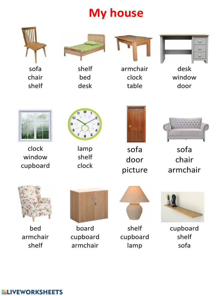 Furnitures Vocabulary PDF