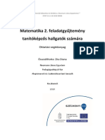 Matematika 2 FGY Teljes Irodalom Zita Diana