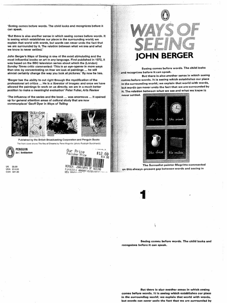 Berger john ways of seeing pdf paintings visual perception