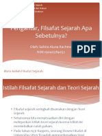 Dasar-Dasar Filsafat Sejarah