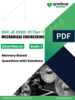 SSC Je Mechanical Engineering 22 03 2021 Shift 1 12