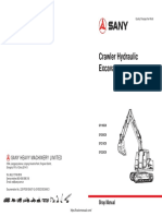 Sany SY195 205 215 225 Crawler Hydraulic Excavator Shop Manual PDF
