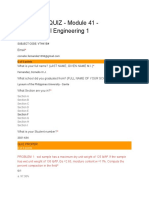 MODULAR QUIZ - 41 - Geotechnical Engineering 1