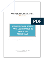 Reglamento de Acceso para Los Servicios de Practicaje y Remolcaje de Apmtc