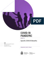 COVID-19 PANDEMIC - Specific COVID-19 Benefits - AG report