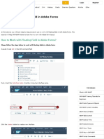 Working With Floating Field in Adobe Forms