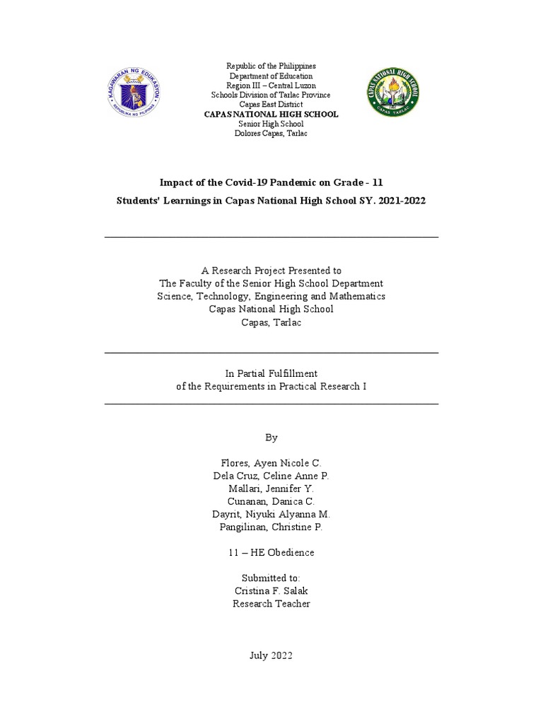 PR1 Chapter 1 He Obedience Group2 | PDF | Distance Education | Learning