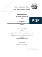 Programa de inducción para la empresa Tortillas El Carmín