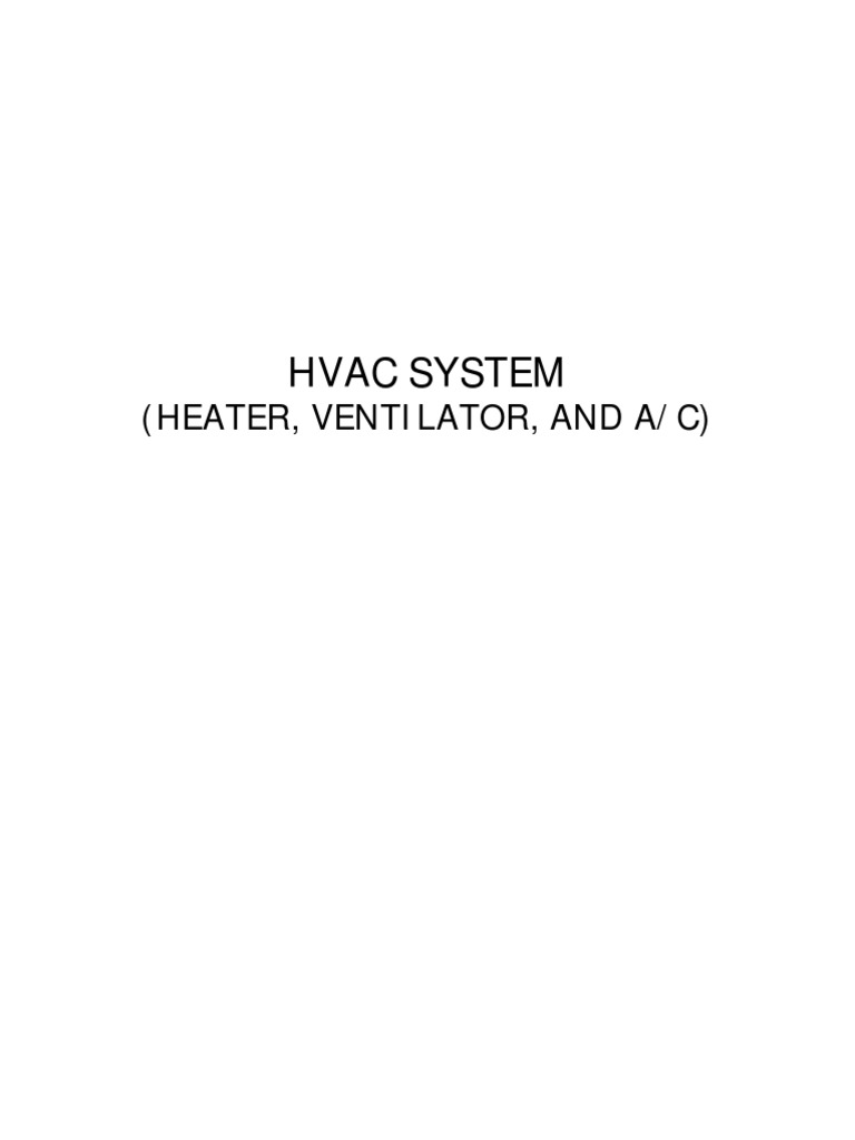 Ac Hvac System PDF Air Conditioning Home Appliance