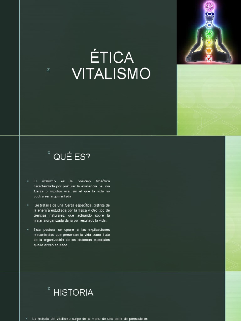El vitalismo: definición, historia, representantes y aplicaciones | PDF