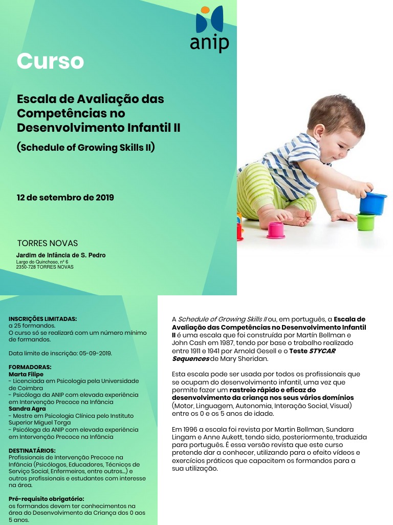 Avaliação do Desenvolvimento Infantil com a Escala Schedule of Growing ...