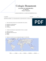 GEOGRAFÍA EXAMEN 21-22 1o TRIMESTRE