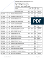 Genius Batch Nanded Daily Attendance Report