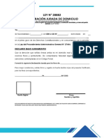 Declaracion Jurada de Domicilio