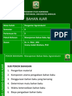 Manajemen Bahan Baku Agroindustri