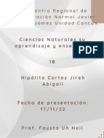 Ensayo II Ciencias - Hipolito Jireh - 1B