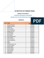 IPMAT Waitlist 2022