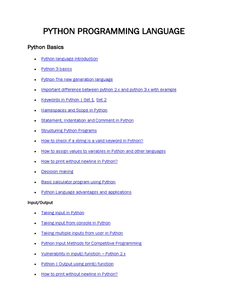Python Programming Language | Download Free PDF | Python (Programming ...