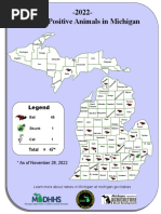 Current MI Rabies Map in Michigan