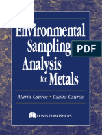 Environmental Sampling Analysis Metals