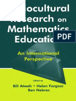Sociocultural Research On Mathematics Education - An International Perspective