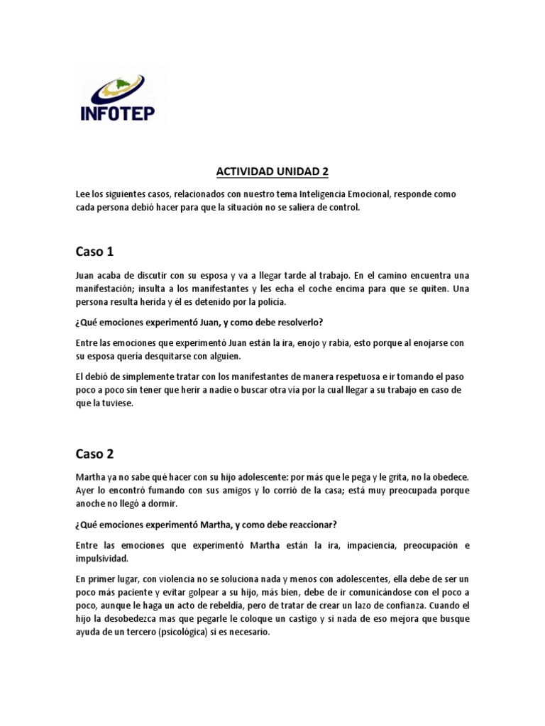 MODULO 2 Actividad 2 FACILITADOR DOCENTE INFOTEP | PDF | Ira | Las ...