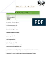 Ficha de Identificación Del Alumno