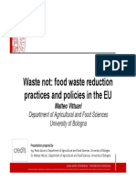 Waste not: food waste reduction practices and policies in the EU