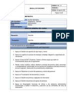 Manual de Funciones Auxiliar Administrativo