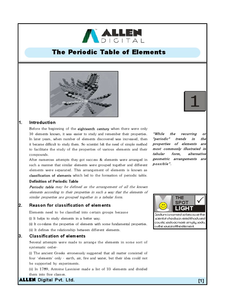 PERIODIC TABLE OF ELEMENTS PDF visual data 7