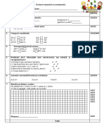 Evaluare Sumativa La Matematica Clasa A II