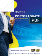 Postgraduate Programme 2022 2023 International