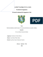 2 Tipos de Energia Renovable y Su Aplicacioin en El Planeta Tierra