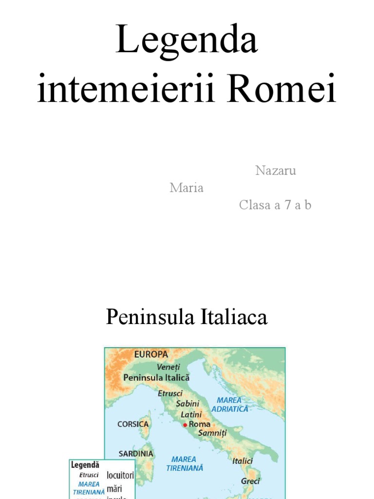 Legenda Intemeierii Romei | PDF