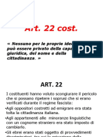 Art. 22 Cost.: Nessuno Per Le Proprie Idee Politiche