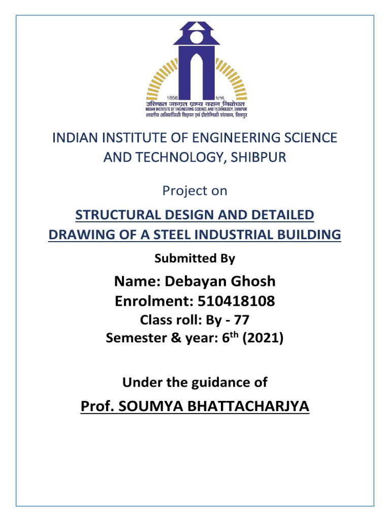Steel Industrial Building Design Project | PDF | Crane (Machine) | Truss