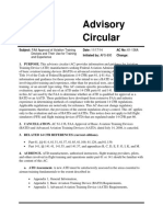 Advisory Circular: Subject: FAA Approval of Aviation Training Date: 11/17/14 AC No: 61-136A Initiated By: AFS-800 Change