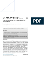New WHO Classification for Pancreatic Neuroendocrine Neoplasms