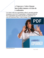 Entre Hipólito Yrigoyen y Carlos Menem: Cristina Kirchner Podría Sumarse A La Lista de Expresidentes Condenados