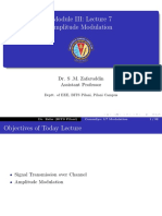 Dr Zafar (BITS Pilani) Amplitude Modulation Lecture