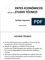 Antecedentes Economicos Estudio Tecnico