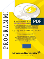 Linnaeus Eco-Tech 2020 - Programme, Linnaeus University